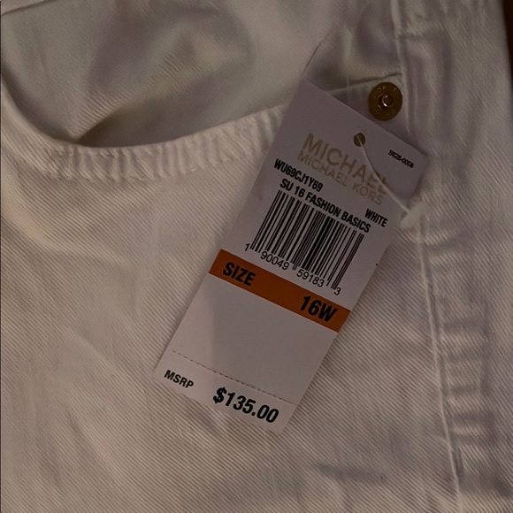 White Pants Michael Korrs new with tags NWT - Picture 2 of 3